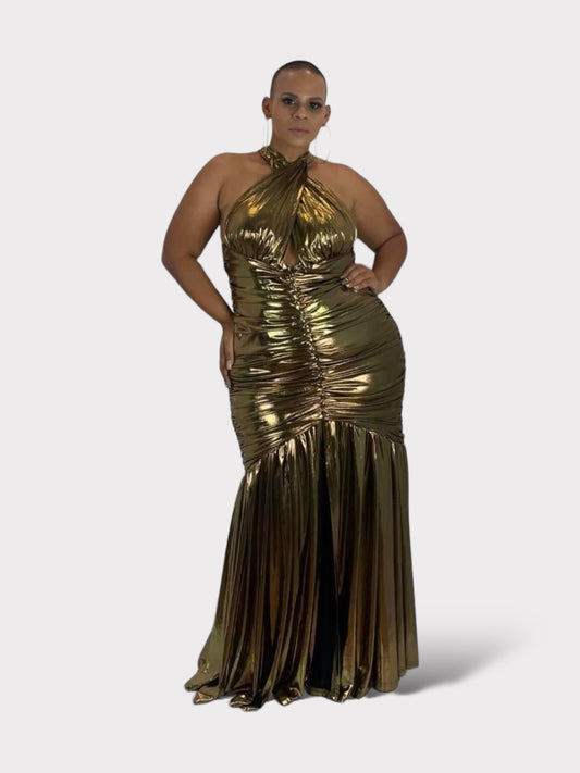 Metallic Gold Dress